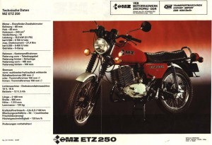 MZ ETZ 250 Prospekt