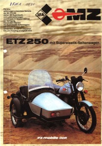 MZ ETZ 250 Gespann Prospekt