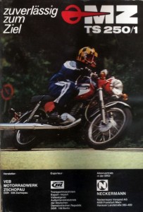 MZ TS 250/1 Werbung