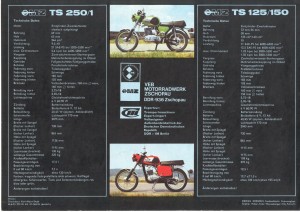 MZ TS 250/1 Prospekt