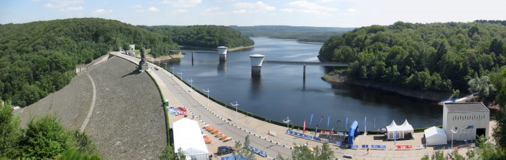 Stausee und Talsperre "La Gileppe" bei Eupen