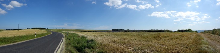 Panorama auf der deutschen Seite der Grenze zu Luxemburg