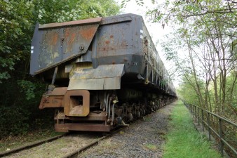 Wagenfriedhof der Kohlebahn des ehemaligen Tagebaus Oberaußem