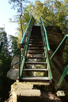 Treppe auf den "Predigtstuhl" - aus gutem Grund leider momentan gesperrt