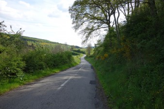 Nebenstraße auf dem Weg nach Wiltz