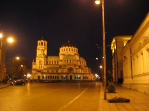 Sofia bei Nacht