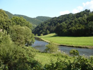 Der Fluss Our in Luxemburg