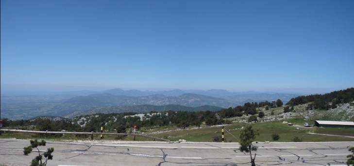 Panoramablick vom Mont Ventoux