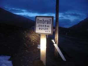 Umbrail Pass in der Schweiz