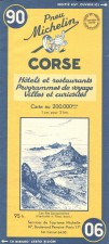 Wir haben es geschafft, endlich auf Korsika (Michelin Karte von 1952)