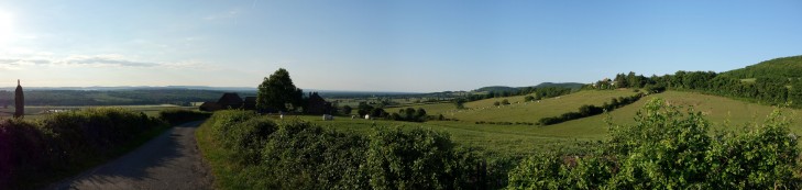 Panorama in der Abendsonne